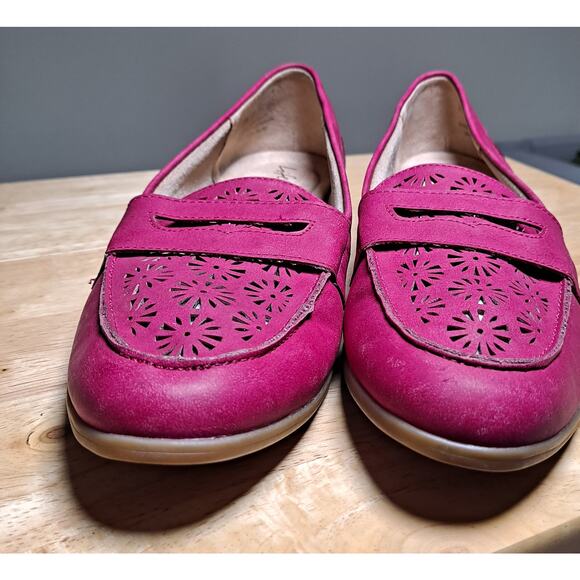 Lifestride Women's  8.5M Madison Penny Loafer Pink Slip-On Faux Leather - Picture 4 of 7